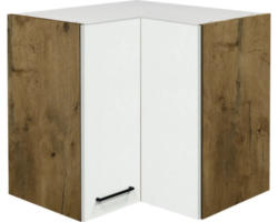 Eckhängeschrank Flex Well Vintea magnolia matt 60x54,8x32 cm mit Drehtür