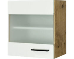 Glashängeschrank Flex Well Vintea magnolia matt 50x54,8x32 cm mit Drehtür