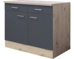 Hornbach Unterschrank Flex Well Tiago basaltgrau 100x85x60 cm mit Drehtür