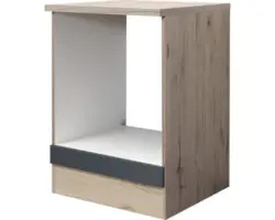 Herdumbauschrank Flex Well Tiago basaltgrau 60x85x60 cm
