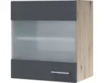 Hornbach Glashängeschrank Flex Well Tiago basaltgrau 50x54,8x32 cm mit Drehtür