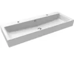 Hornbach Doppelwaschtisch Kaldewei Puro eckig 120x46 cm weiß