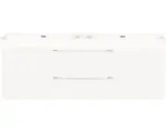 Hornbach Waschbeckenunterschrank Differnz Somero Mineralguss 57x120x38 cm mit Doppel-Mineralgusswaschbecken weiß