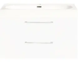 Waschbeckenunterschrank Differnz Somero Mineralguss 57x60x38 cm mit Mineralgusswaschbecken weiß