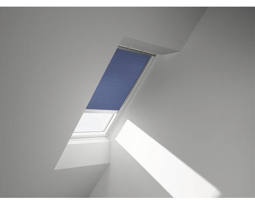 VELUX Wabenplissee uni blau solarbetrieben FSC M10 1156S