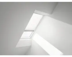 VELUX Plissee-Faltstore uni weiß solarbetrieben FSL PK10 1016S