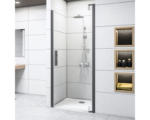Hornbach Drehtür für Nische Breuer Europa Design 800x2000 mm Anschlag rechts Echtglas Klar hell schwarz