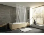 Hornbach Duschrollo Kleine Wolke für Kassette 128x240 cm 100 Streifen weiß