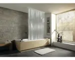 Hornbach Duschrollo Kleine Wolke Milky für Kassette 128x240 cm weiß