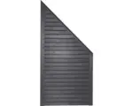 Hornbach Abschlusselement Konsta Diamond rechts 90x180/90 cm basaltgrau