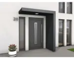 Hornbach Gutta Rechteckvordach BS Plus 200x90 cm anthrazit inkl. Seitenteil rechts und integriertem Entwässerungssystem
