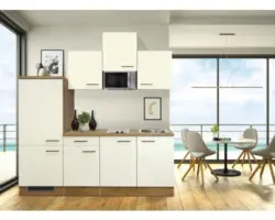 Singleküche Flex Well Vintea 210 cm Magnolia Matt/Lancelot Oak