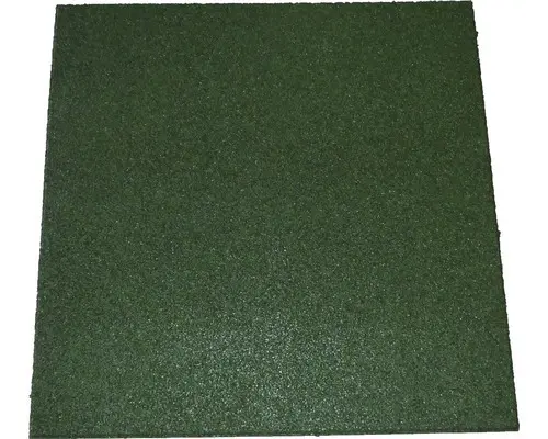 Fallschutzmatte Gummi 500x500x25 mm grün