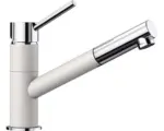 Hornbach Küchenarmatur Blanco Kano-S 525040 mit Handbrause silgranitweiß/chrom