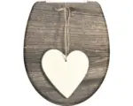Hornbach WC-Sitz Schütte Wood Heart mit Absenkautomatik