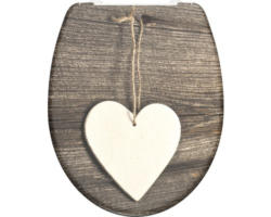 WC-Sitz Schütte Wood Heart mit Absenkautomatik