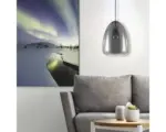 Hornbach Hängeleuchte Eglo Alobrase exkl. E27 chrom schwarz-transparent