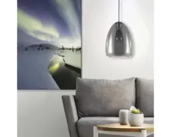 Hängeleuchte Eglo Alobrase exkl. E27 chrom schwarz-transparent