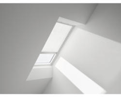 VELUX Plissee-Faltstore uni crush-optik weiss solarbetrieben FSL M12 1256S