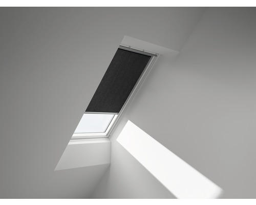 VELUX Sichtschutzrollo schwarz uni manuell Rahmen aluminium RFL S10 4069S