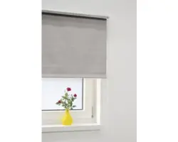 Verdunkelungsrollo Thermo uni grau 120x175 cm