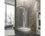 Hornbach Fertigdusche Schulte Rhodos 85x85x225 cm Echtglas Klar hell