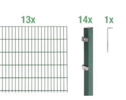 Doppelstabmatten-Set ALBERTS 6/5/6 2600 x 120 cm grün