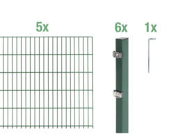 Doppelstabmatten-Set ALBERTS 6/5/6 1000 x 120 cm grün