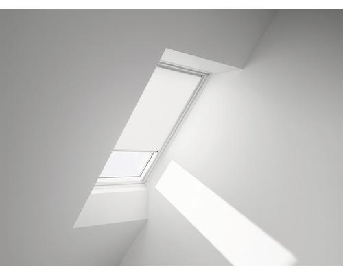 VELUX Sichtschutzrollo weiß uni manuell Rahmen aluminium RFL U10 1028S