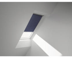 VELUX Sichtschutzrollo dunkelblau uni manuell Rahmen aluminium RFL U10 9050S