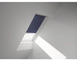 VELUX Sichtschutzrollos dunkelblau uni solarbetrieben Rahmen aluminium RSL S08 9050S