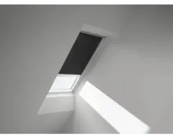 VELUX Sichtschutzrollos schwarz uni solarbetrieben Rahmen aluminium RSL PK08 4069S
