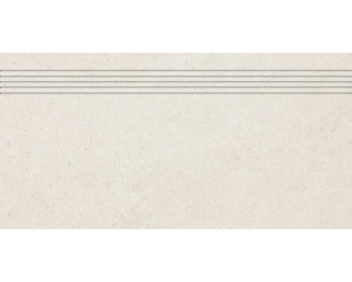 Feinsteinzeug Treppenstufe Udine 30,0x60,0 cm hellbeige rektifiziert