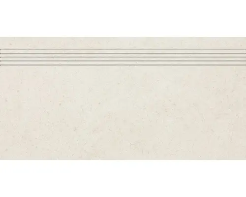 Feinsteinzeug Treppenstufe Udine 30,0x60,0 cm hellbeige rektifiziert