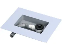 Ablaufgrundkörper Wesko für Duschwanne Ablauf waagerecht rechts