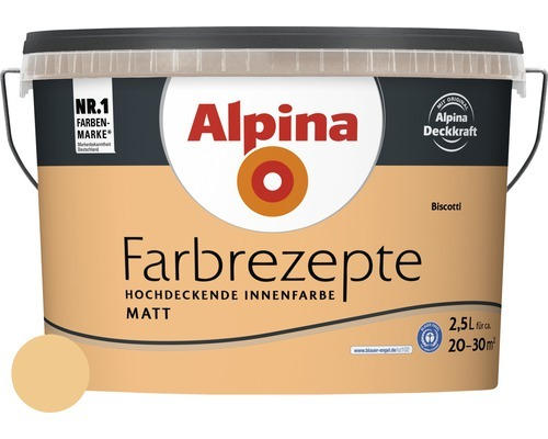 Alpina Wandfarbe Farbrezepte Biscotti 2,5 L