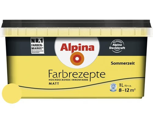 Alpina Wandfarbe Farbrezepte Sommerzeit 1 L