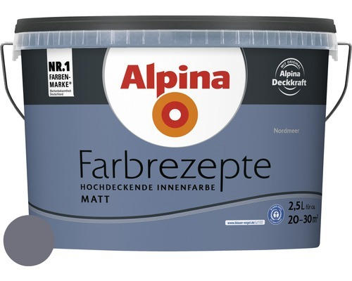 Alpina Wandfarbe Farbrezepte Nordmeer 2,5 L