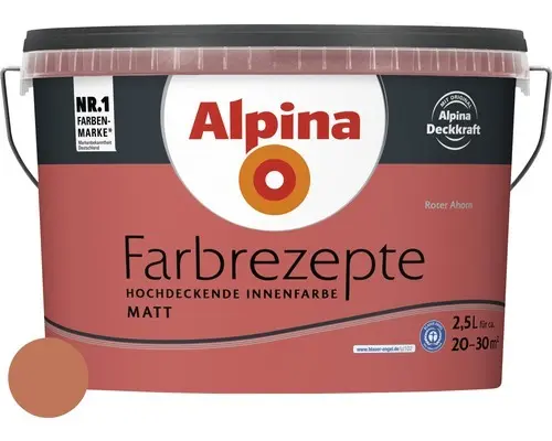 Alpina Wandfarbe Farbrezepte Roter Ahorn 2,5 L