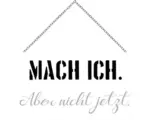 Hornbach Holzschild mit Kette Mach ich 23x13 cm