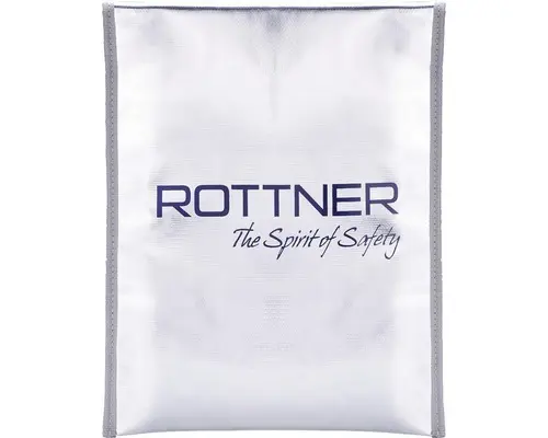 Feuerfeste Dokumententasche Rottner A4 aus Spezialvlies