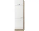 Hornbach Kühlumbauschrank Optifit Dakar weiß glänzend 60x211,8x58,4 cm mit Drehtür