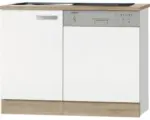Hornbach Spülzentrum Optifit Zamora weiß 110x84,8x60 cm mit Drehtür