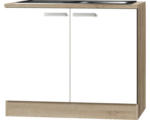 Hornbach Spülenunterschrank Optifit Zamora weiß 100x84,8x60 cm mit Drehtür