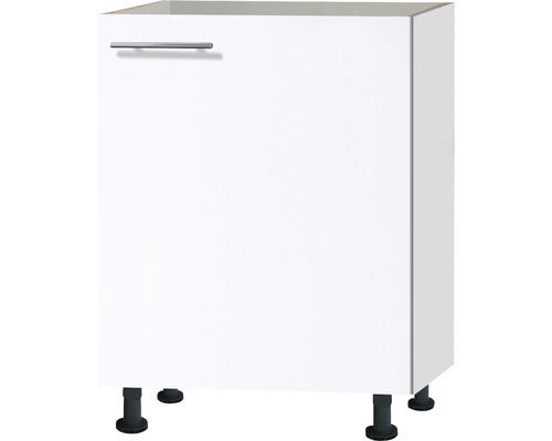 Spülenunterschrank Optifit Bengt weiß 60x87x58,4 cm mit Drehtür