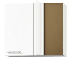 Eckhängeschrank Optifit Bengt weiß 85x70,4x34,9 cm mit Drehtür