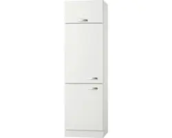 Kühlumbauschrank Optifit Lagos weiß glänzend 60x211,8x58,4 cm mit Drehtür