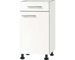 Unterschrank Optifit Bengt weiß 40x87x58,4 cm mit Drehtür
