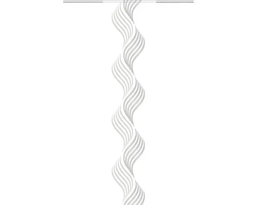 Flächenvorhang Querstreifen bedruckt grau 60x245 cm