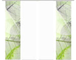 Hornbach Flächenvorhang Blattari grün 60x245 cm 4er-Set